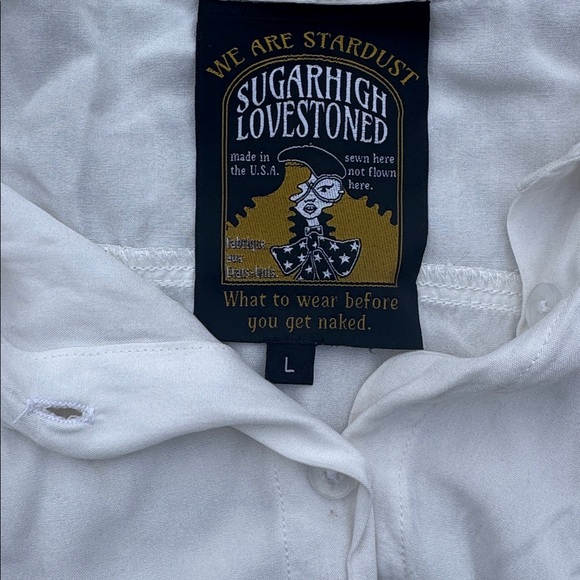 Sugarhigh Lovestoned Mahalo Bowling Shirt NWT - Picture 4 of 5